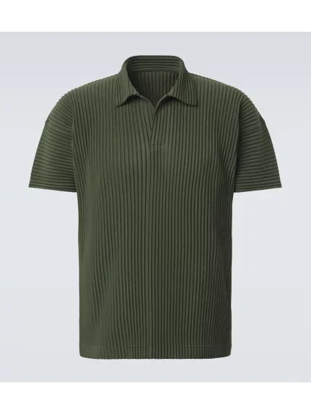 Tricou polo Homme Plisse Issey Miyake verde