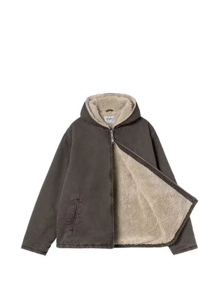 Geacă Carhartt Wip cu glugă gri