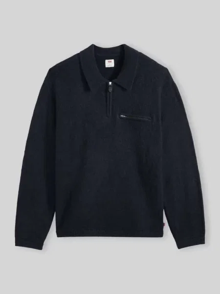 Sweter Levi's z kołnierzem granatowy