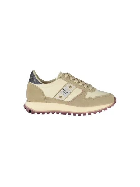 Sneakersy Blauer skórzane beżowe