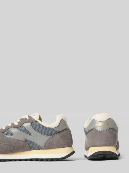 Sneakersy z mieszanka skóry z detal z logo model Gravel' Woolrich
