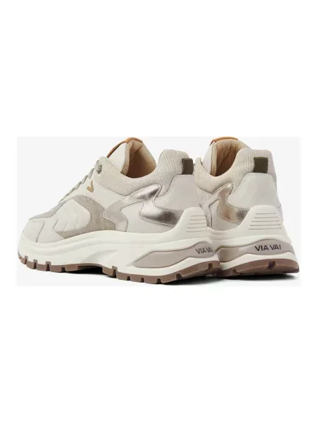 Sneakersy Via Vai skórzane beżowe