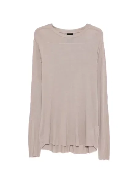 Tricou Thom Krom cu decolteu rotund lung