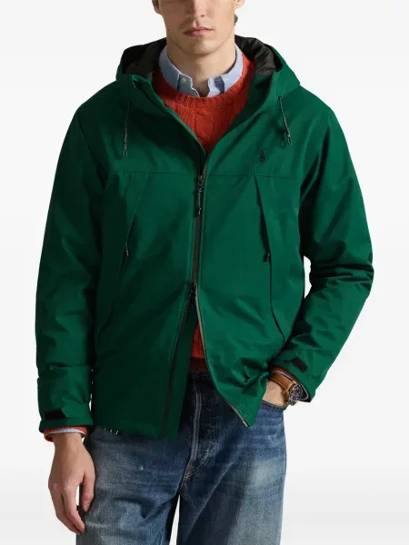 Ριγέ polo Polo Ralph Lauren με κουκούλα με αυτόγραφο λευκό