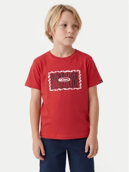 Quiksilver Tricou Ev Gotam Foam roșu