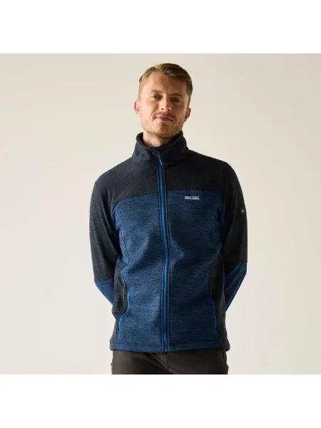 Bluza polarowa Highton z zamkiem błyskawicznym niebieska