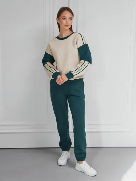 Штани спортивні Umon бавовна/еластан зелений