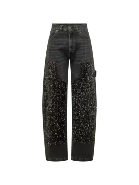 Blugi Darkpark cu franjuri negru