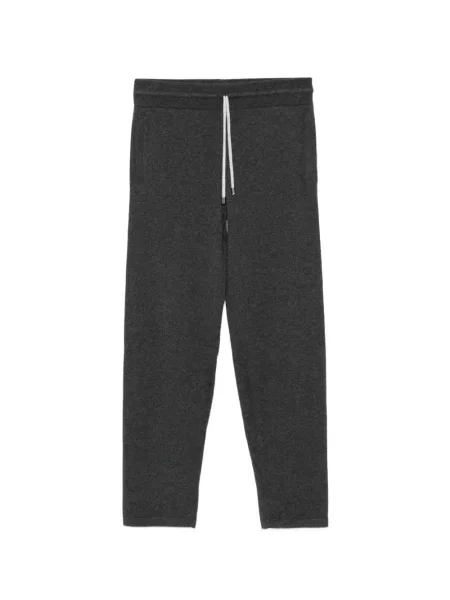 Pantaloni Cesare Attolini tricotate alergare cu cordon gri