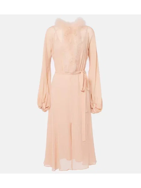 Rochie midi Blumarine până la genunchi de costum roz