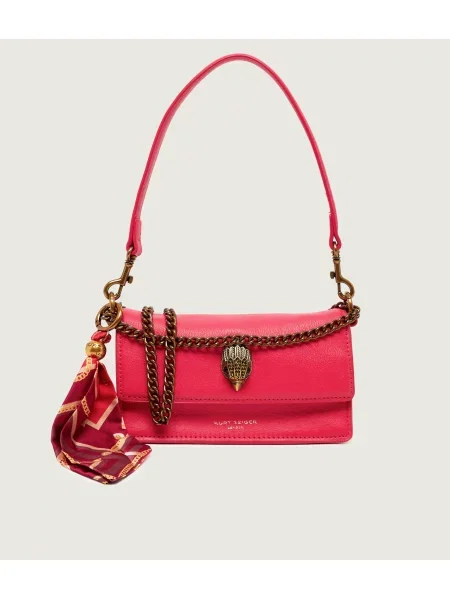 Kurt Geiger De piele geantă pe umăr + eșarfă pătrată The Sloane Soft