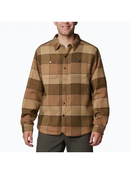 Мъжка риза Columbia Windward II delta multi windowpane check кафяво