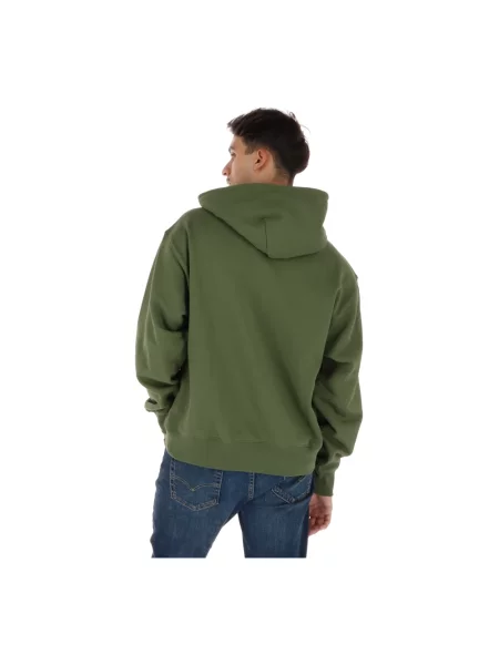 Bluza z kapturem Vans z kapturem z logo zielona