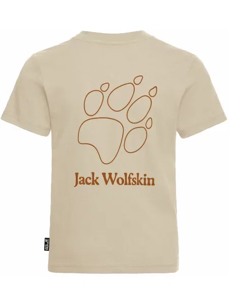 Дитяча Футболка Jack Wolfskin бежевий