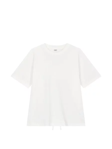 Tricou Tomboy cu legături alb