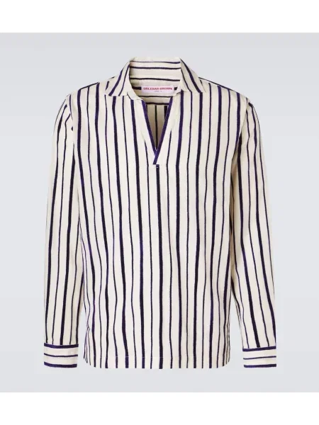 Pruhovaná košile Orlebar Brown bílá