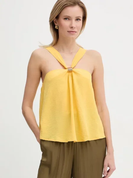 Morgan bluză halter pentru femei galben