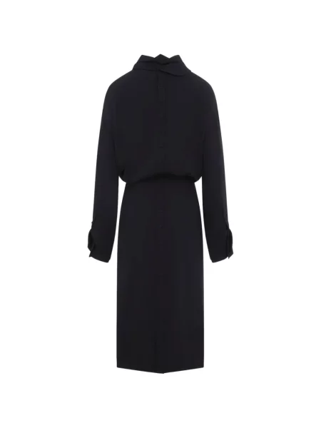 Rochie midi Carven de mătase negru