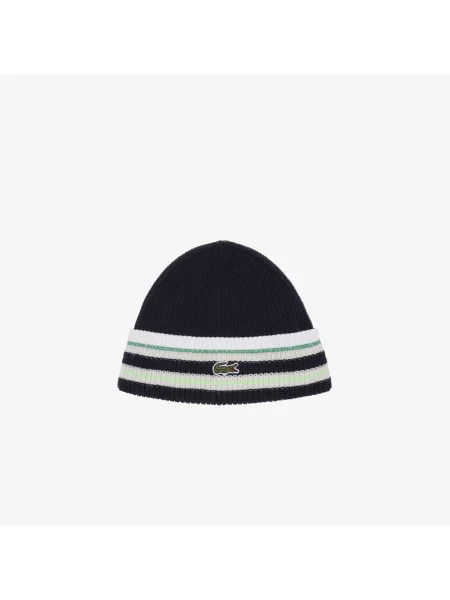 Lacoste Wełniana Czapka Unisex granatowa