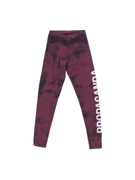 Tie dye spodnie Propaganda wiązane brązowe
