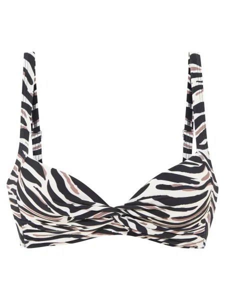 LASCANA Sutien costum de baie crem / maro negru