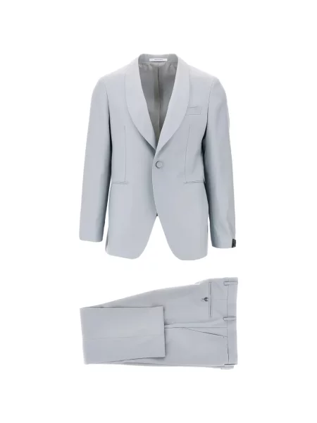 Costum Tagliatore de lână cu rever albastru
