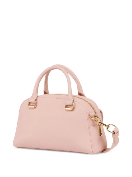 Τσάντα Love Moschino με αυτόγραφο ροζ
