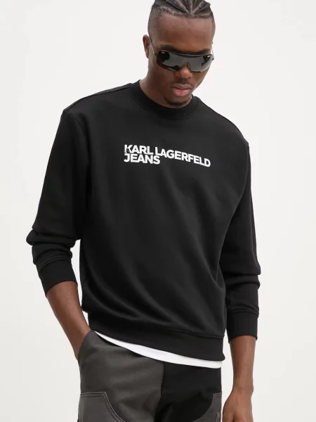 Geacă de blugi Karl Lagerfeld Jeans negru