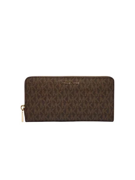 Peněženka MICHAEL Michael Kors Jet Set hnědá