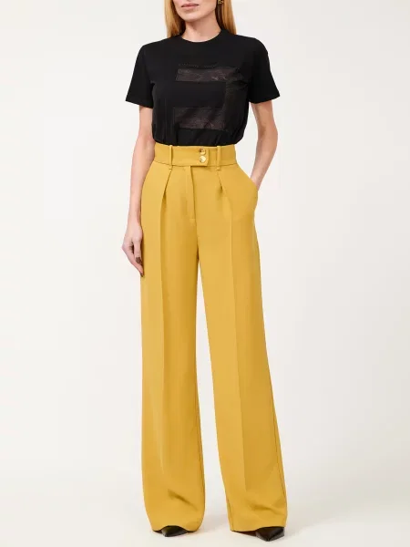 Брюки Elisabetta Franchi желтые
