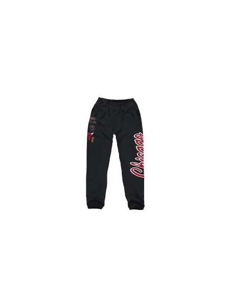 Hanorac din fleece Mitchell & Ness din fleece negru