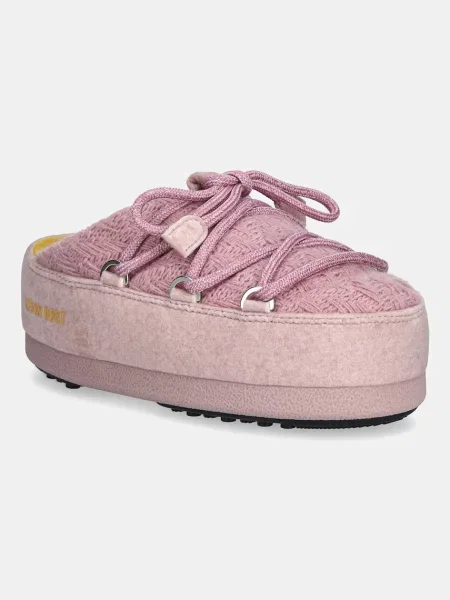 Moon Boot cizme de iarnă MB X GIR EVX MULE KNIT roz