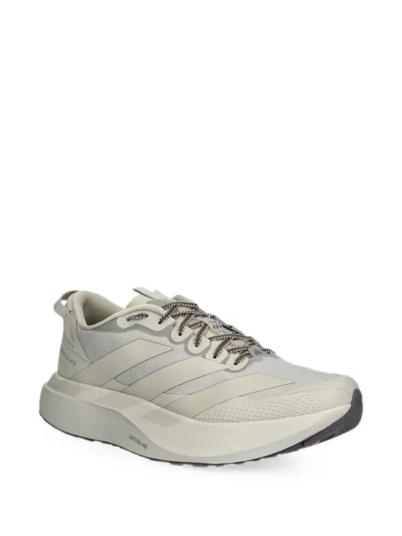 Pantaloni Adidas tricotate cu autograf alergare albastru
