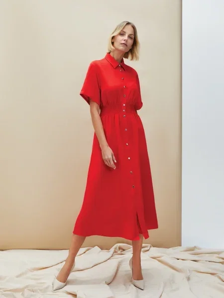 Rochie Marisse de costum roșu