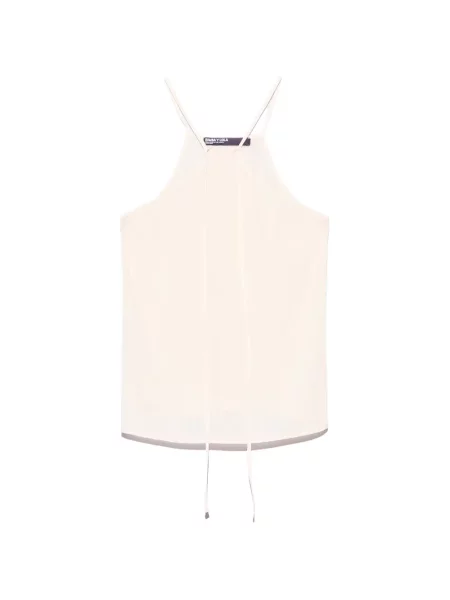 Top Bimba Y Lola cu legături cu gât halter bej
