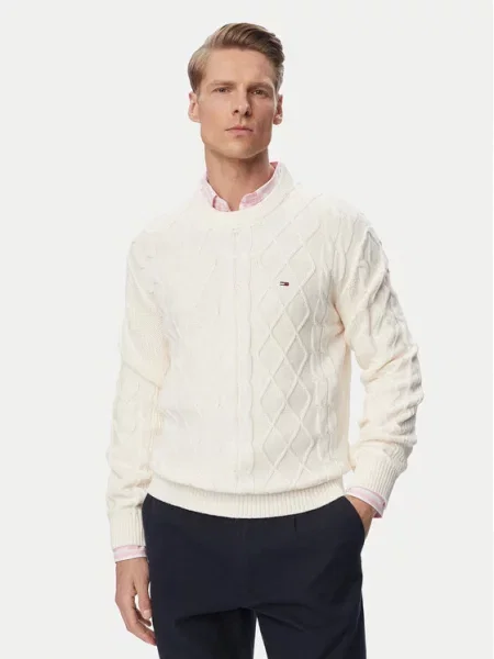 Tommy Jeans Pulover alb