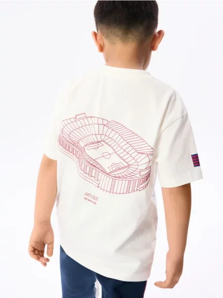 Reserved Tricou FC Barcelona crem