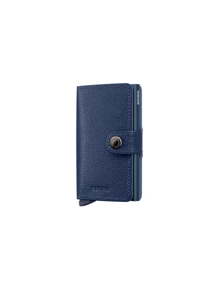 Portofel Secrid Miniwallet Crisple Navy albastru