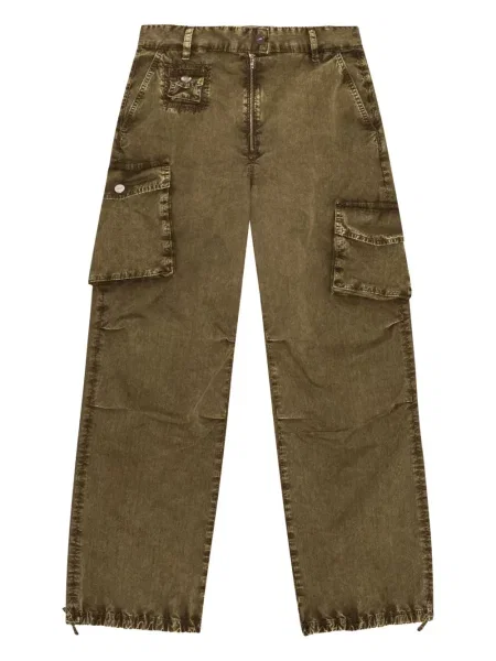 Pantaloni cargo Ganni verde