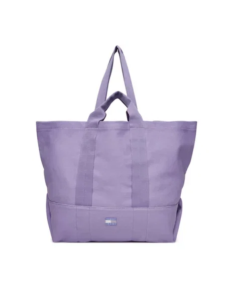 Tommy Jeans Torbica Tjw Tote Edition Canvas ljubičasta