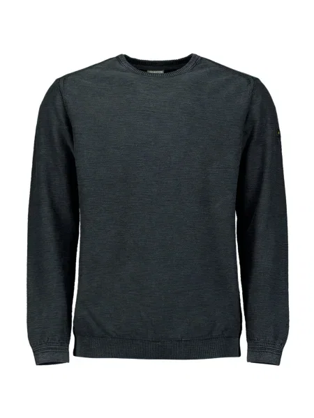 No Excess Pulover amestecat negru
