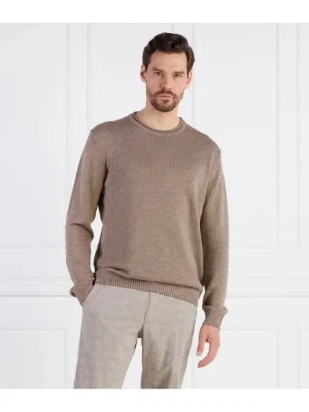 Joop! Pulover Mendor | cu adaos de in bej