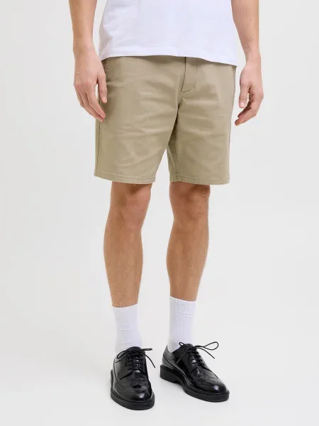 JJ Rebel Chino nohavice JREBSHARP tmavobéžová