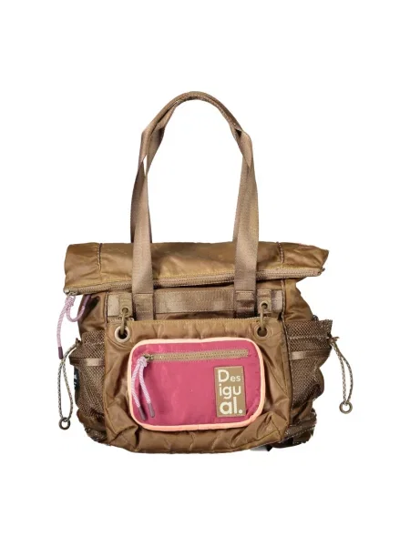 Torebka Desigual w stylu grunge brązowa