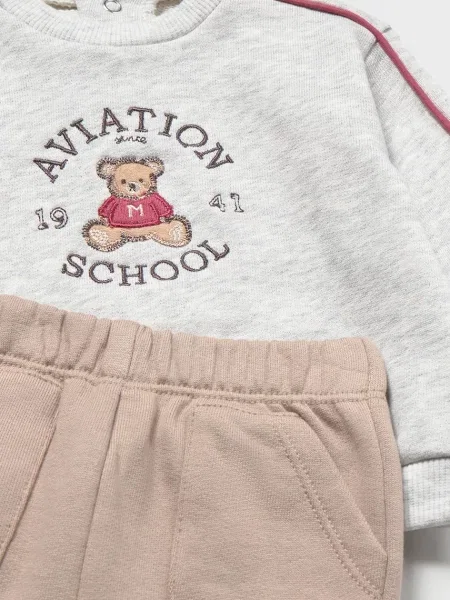 Mayoral Newborn спортен комплект анцуг за бебе с червено