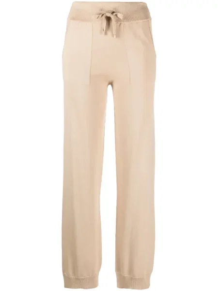Pantaloni Lorena Antoniazzi tricotate maro