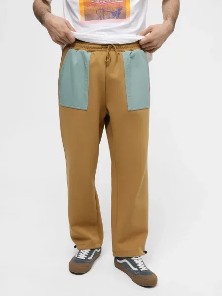CONVERSE Wordmark Штани повсякденні Бавовна/поліестер коричневий