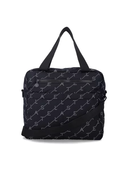 Torebka Stella Mccartney z logo czarna
