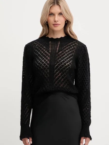 Twinset pulover de lână negru