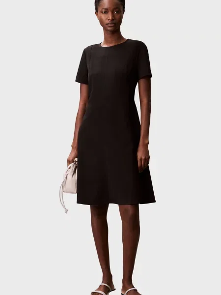 Сукня Calvin Klein кльош чорна